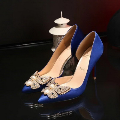 Christian Louboutin Shallow mouth stiletto heel Shoes Women--041